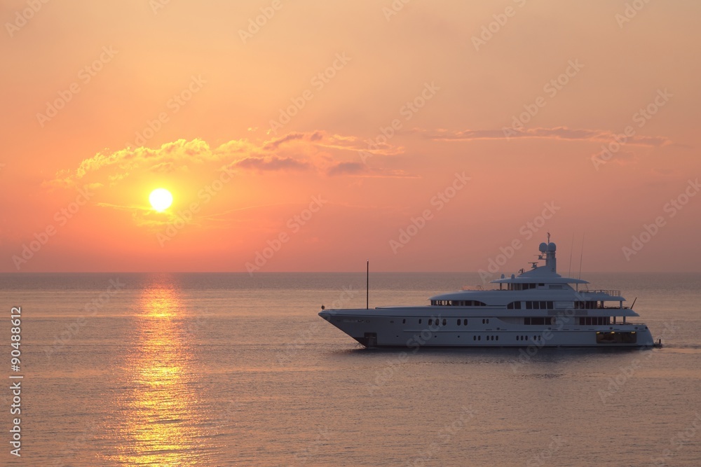 Sunrise in Antibes, France