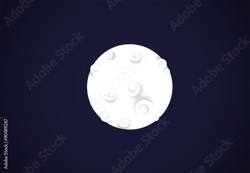 Full moon illustration