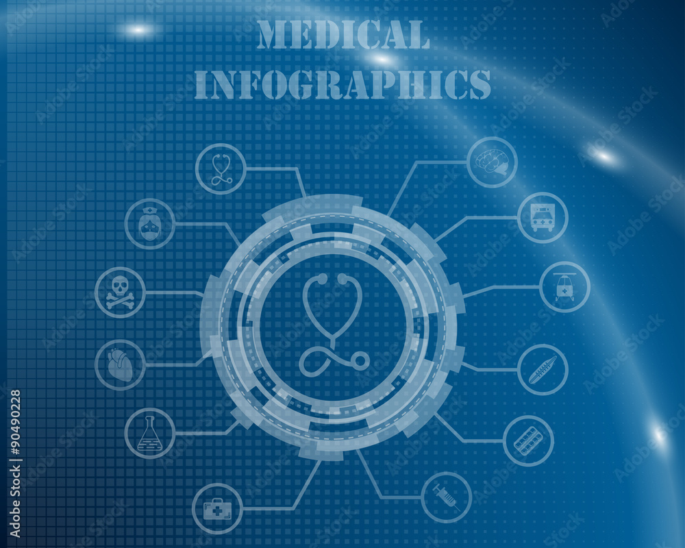 Fototapeta premium Medical Infographic Template