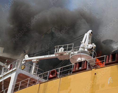 Fire on the ship