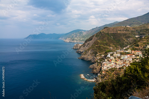 Fototapeta Naklejka Na Ścianę i Meble -  Panorama der Küste von Cinque Terre