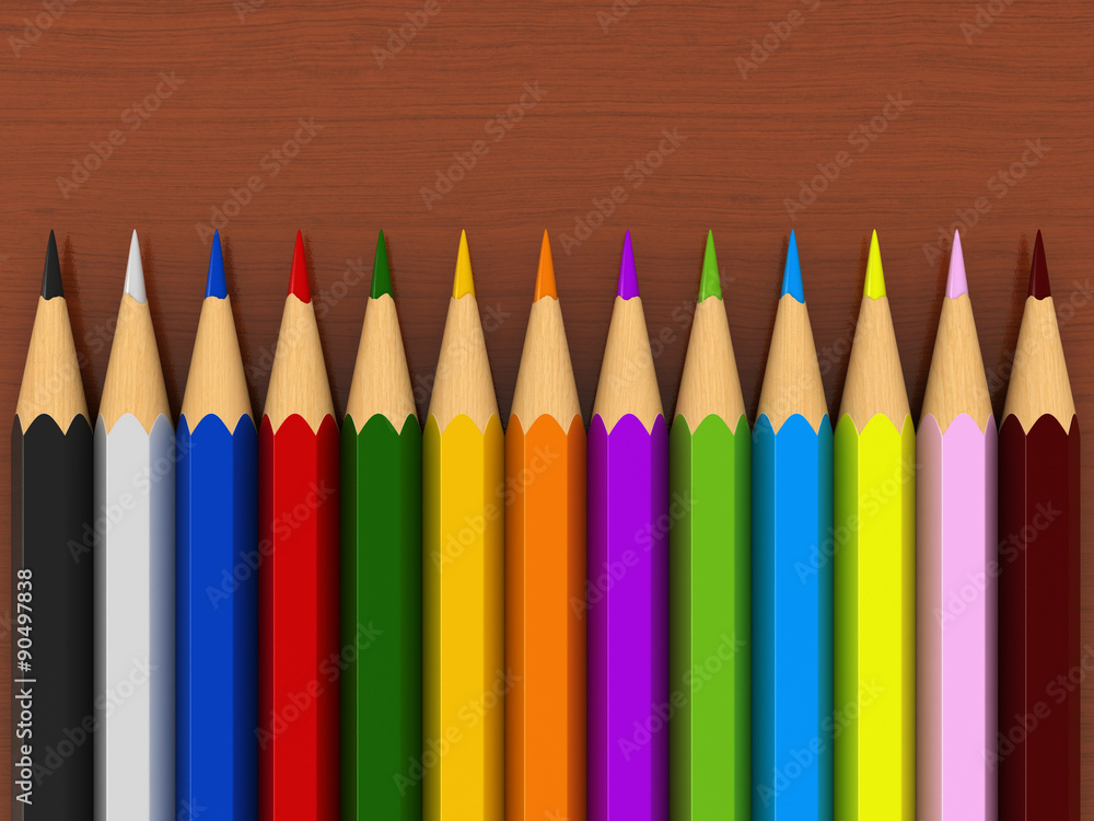 Fototapeta premium Colour pencils