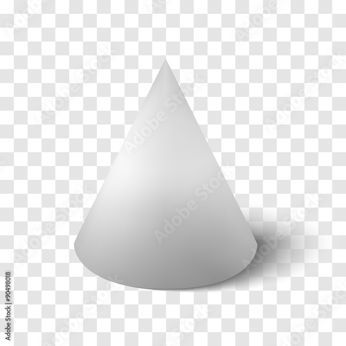 Vector transparency cone isolated