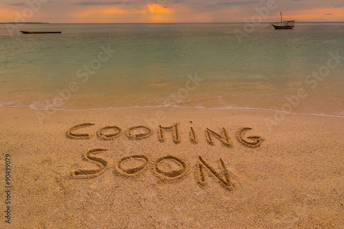 cooming soon beach photo