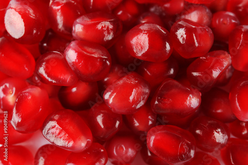 Juicy pomegranate  closeup