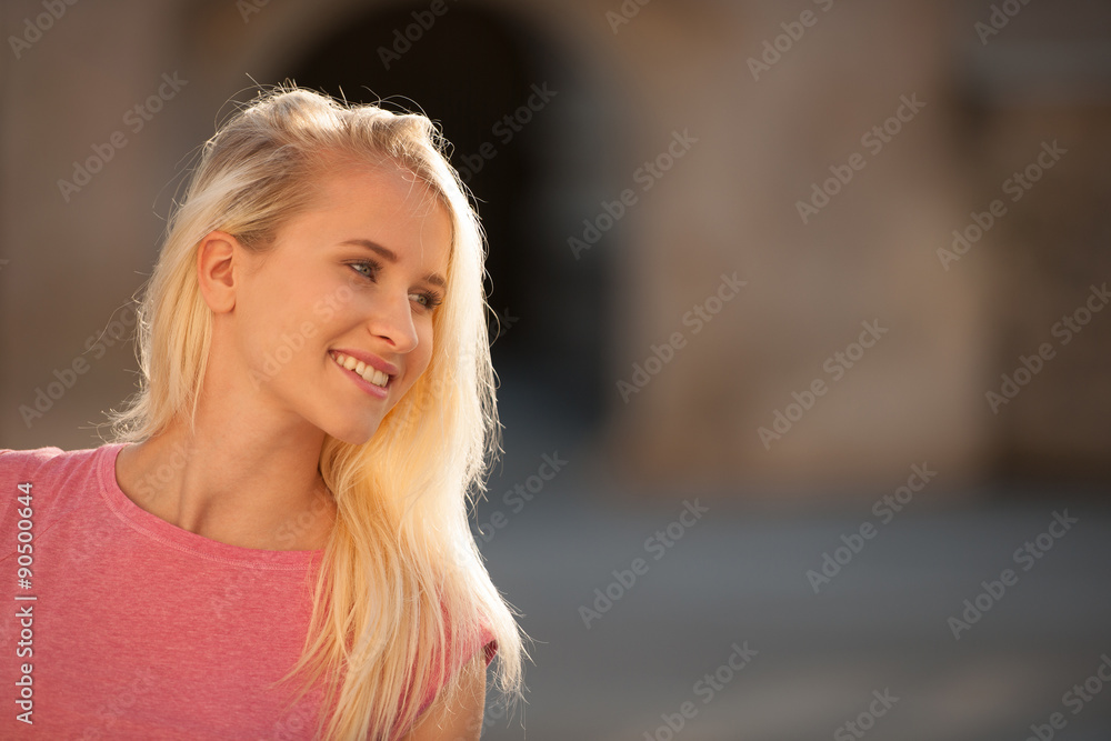 Beautiful teenage woman outdoors Beautiful teenage woman outdoors