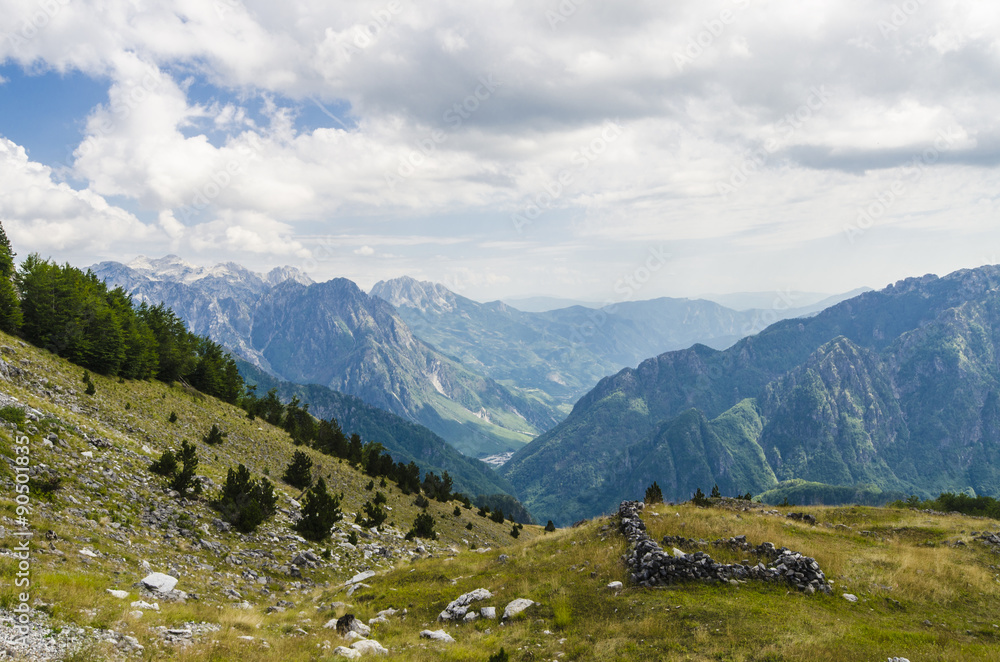 View of Albanian Alps View of Albanian Alps