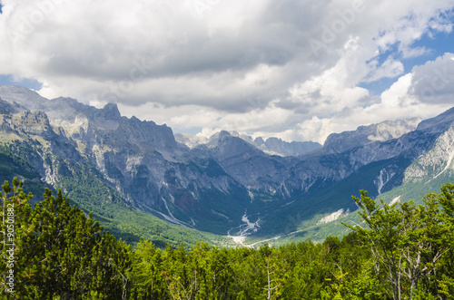 View of Albanian Alps