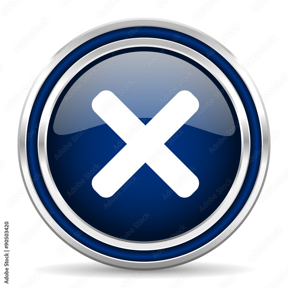 cancel blue glossy web icon cancel blue glossy web icon