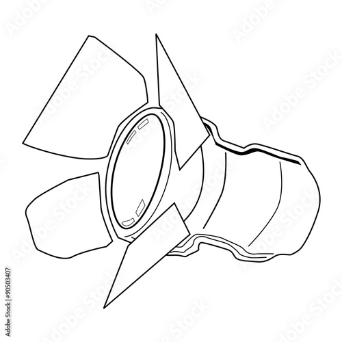 spotlight, equipment of studio