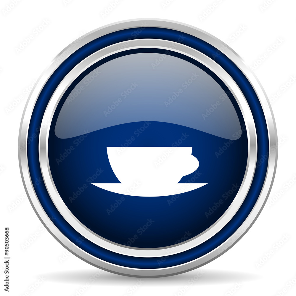 espresso blue glossy web icon espresso blue glossy web icon