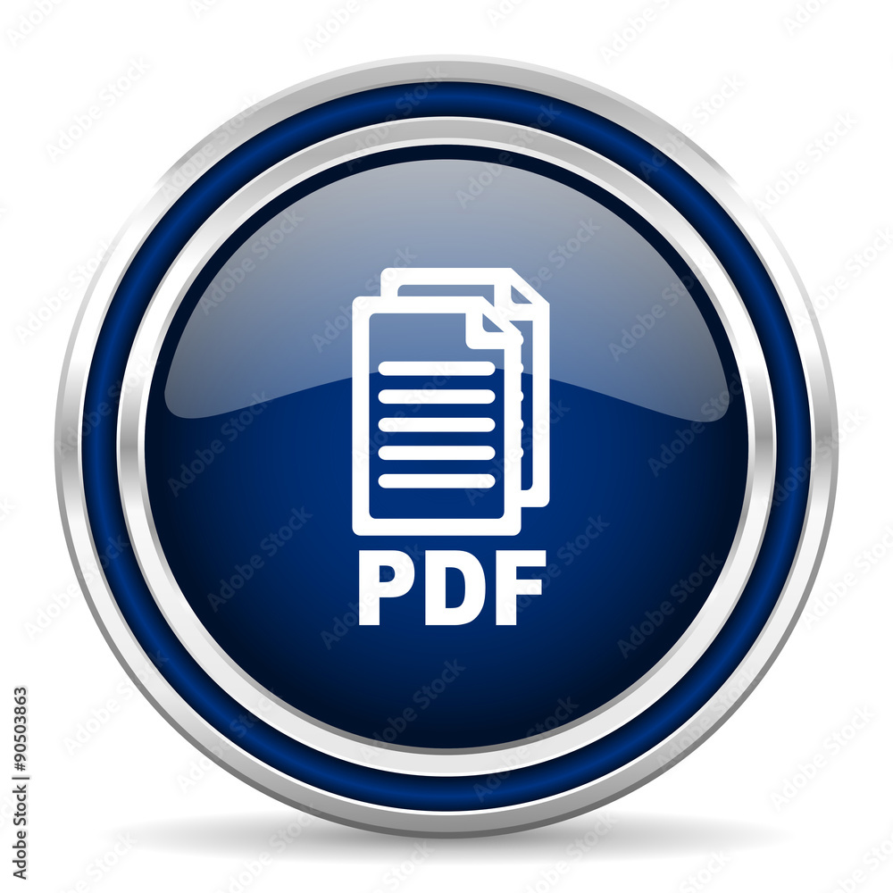 pdf blue glossy web icon, pdf blue glossy web icon,