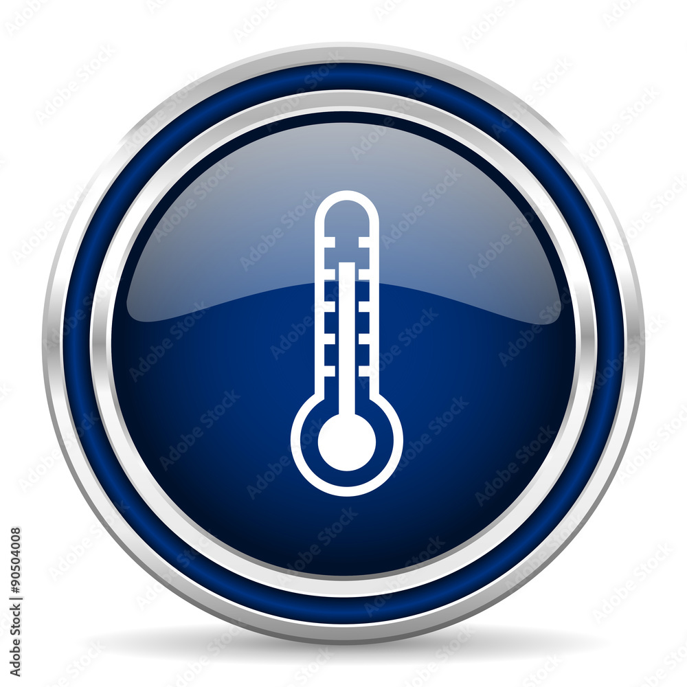 thermometer blue glossy web icon thermometer blue glossy web icon