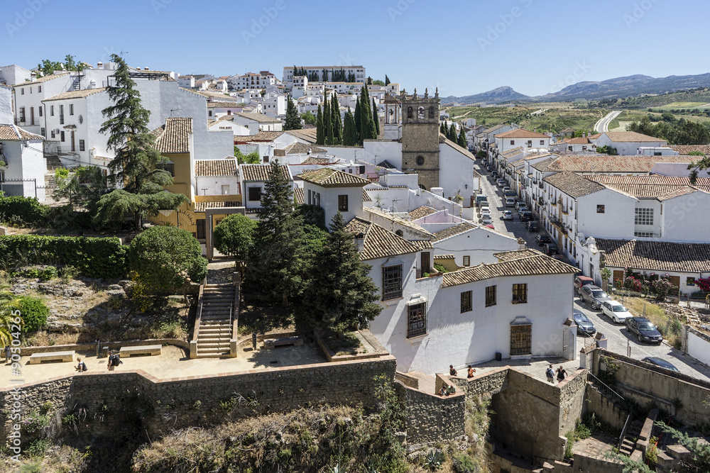Vistas de la ciudad monumental de Ronda, Málaga