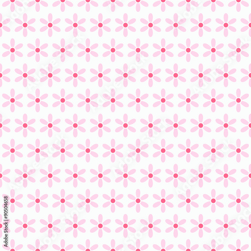 Light summer  seamless pattern. Fond pink, white