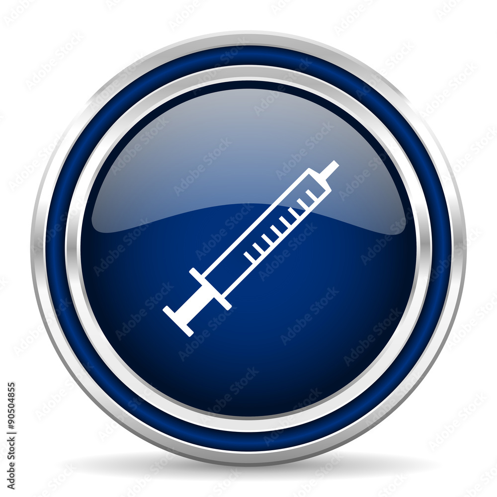 medicine blue glossy web icon medicine blue glossy web icon