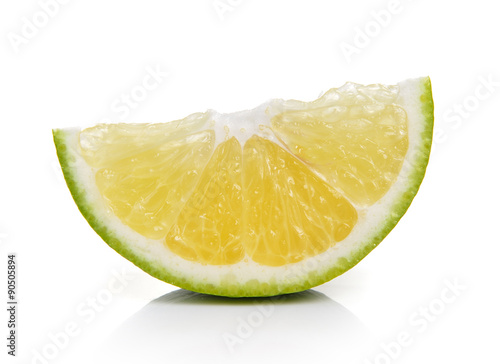 Orange slice isolated on white background