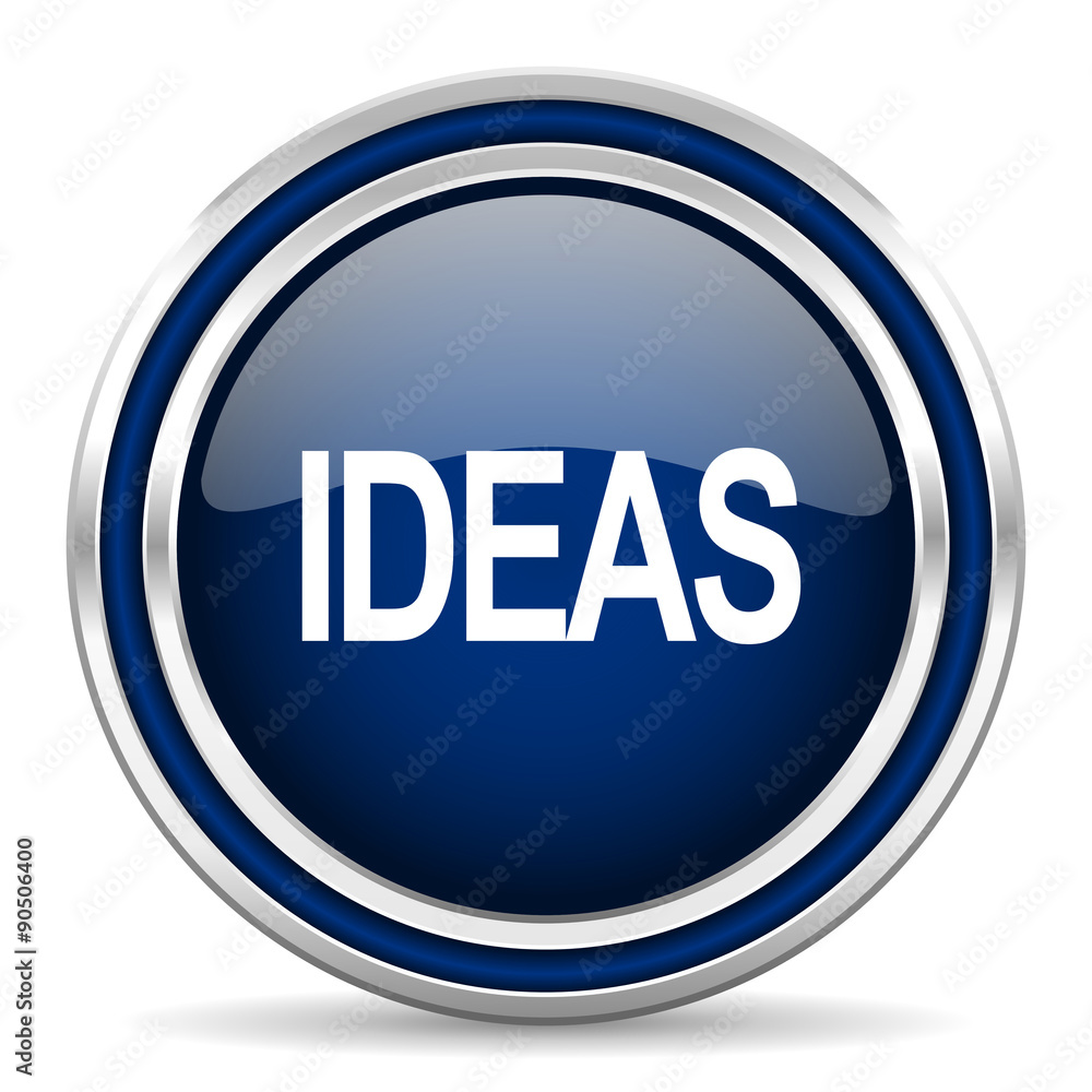 ideas blue glossy web icon ideas blue glossy web icon