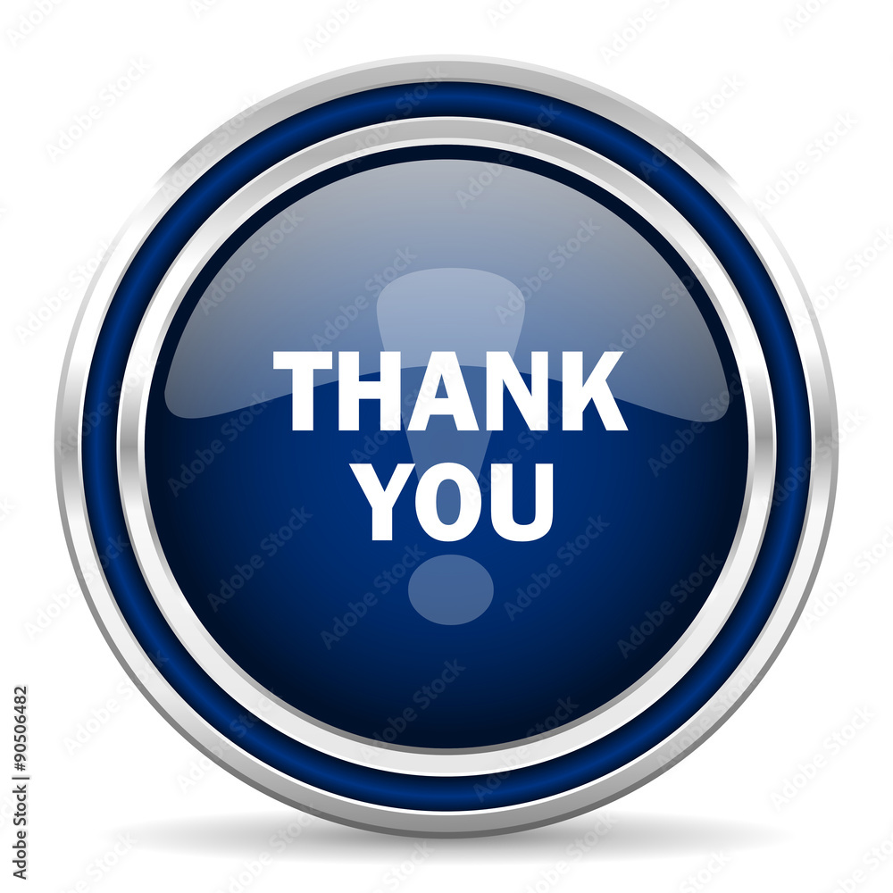 thank you blue glossy web icon thank you blue glossy web icon