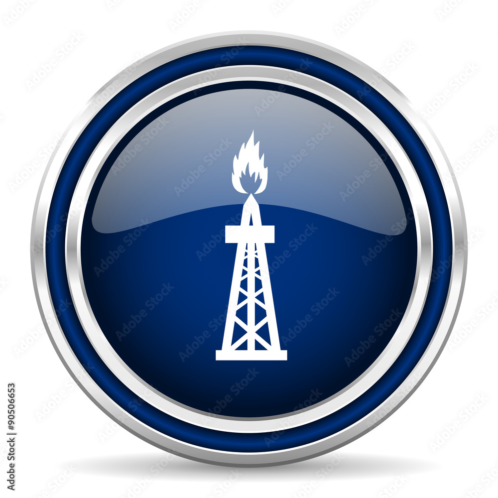 gas blue glossy web icon gas blue glossy web icon