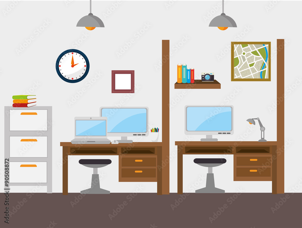 Work office design. Work office design.
