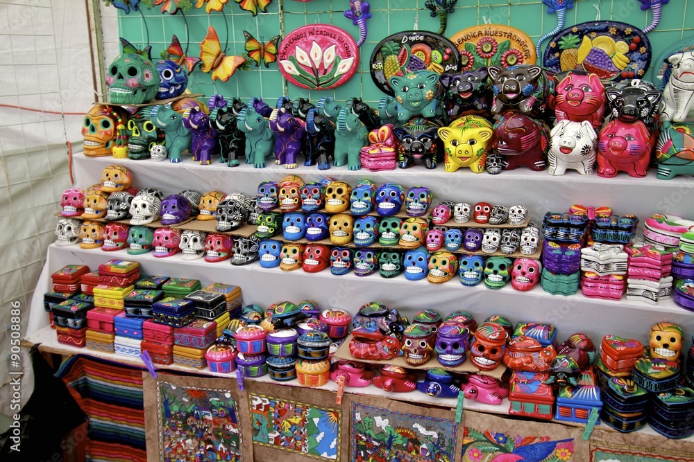 Arts, crafts, mexico city local market
