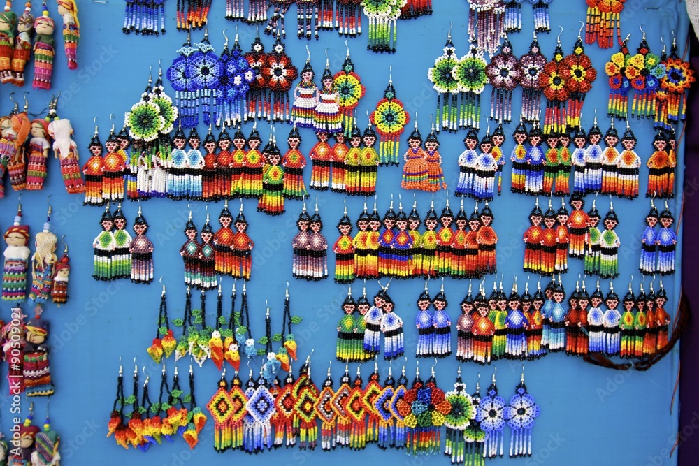 Fototapeta premium Arts and Crafts, mexican earrings
