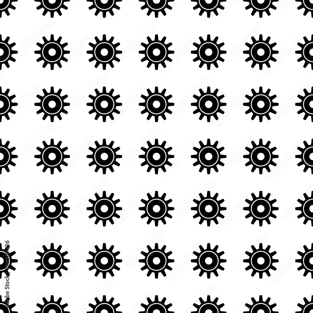 gear seamless pattern. Vector gear seamless pattern. Vector