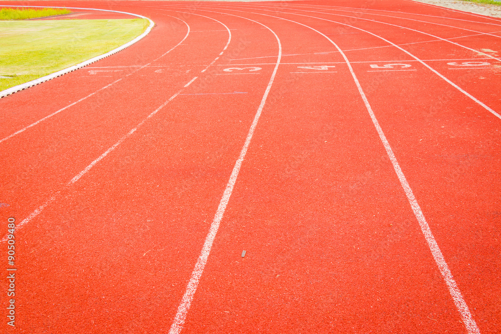 Close-up running track texture or background