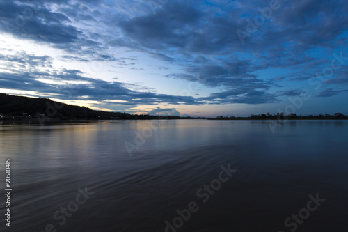 Sunset on the Beni river in Rurrenabaque  Bolivia.