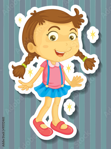 Little girl in new dress