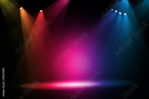 Fotografie, Obraz Colorful stage background