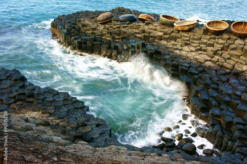 Ganh Da Dia, Viet Nam, rock, sea, travel, vietnam photo