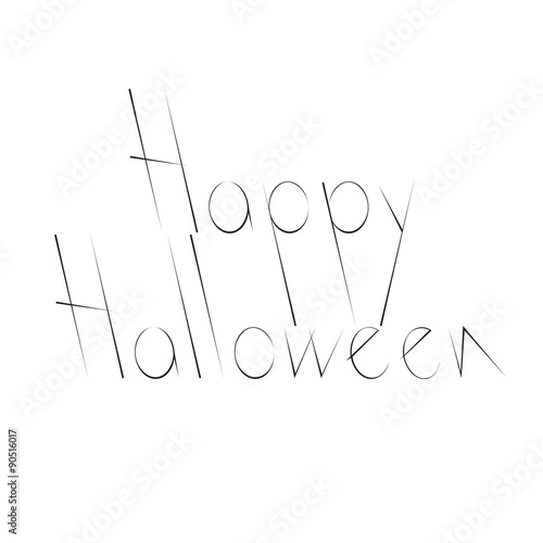 Happy halloween lettering