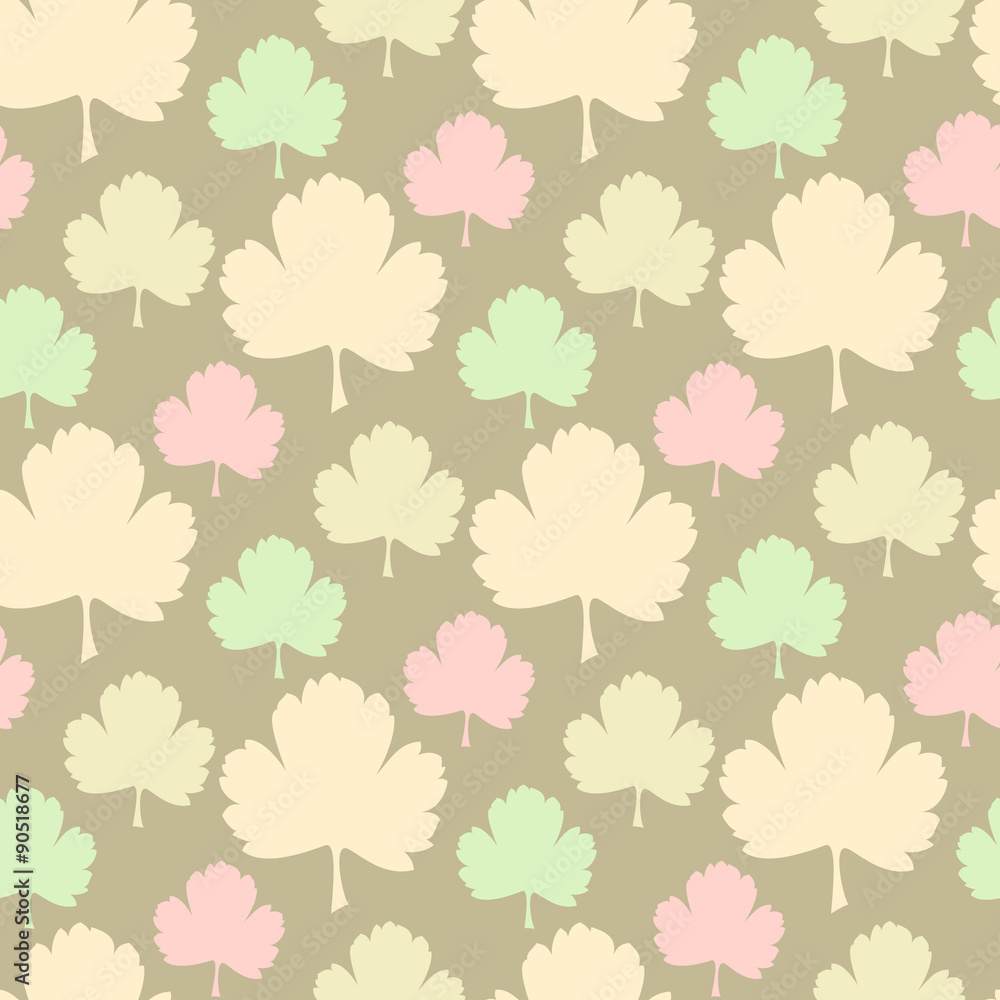 Seamless pattern with leaves Seamless pattern with leaves