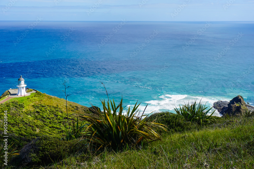 Cape Reinga and the Pacific Ocean