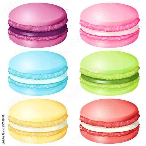 Macaron in different flavor