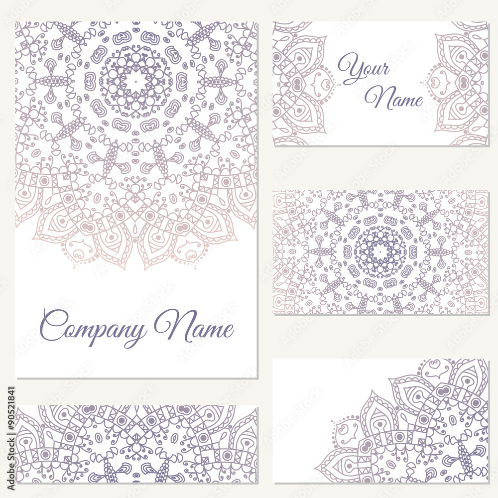 Business cards collection. Ornament for your design. Business cards collection. Ornament for your design.