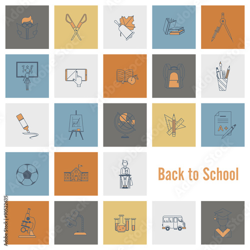 School and Education Icons