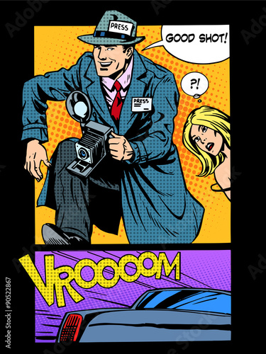 paparazzi made spicy photos celebrity retro style pop art