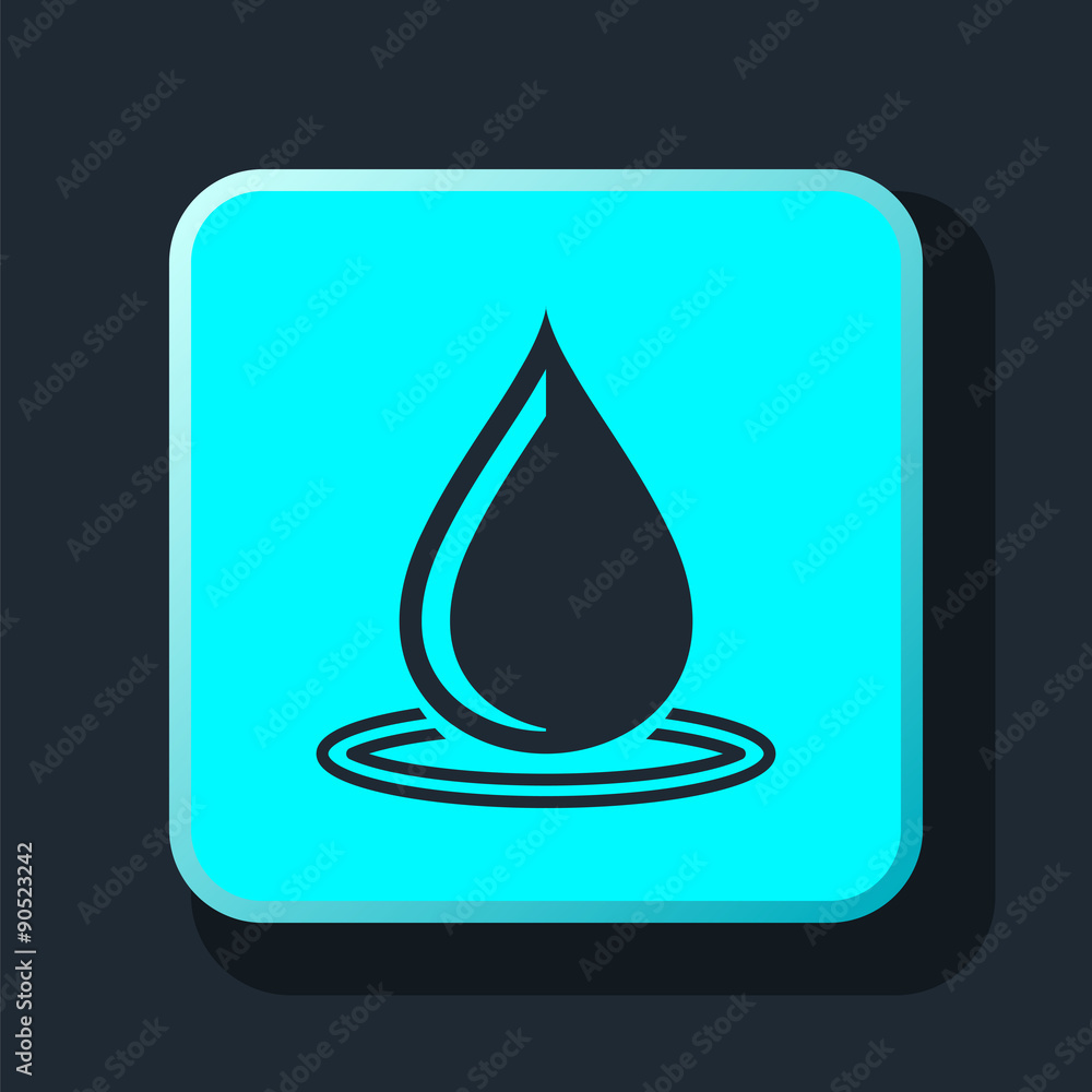 Fototapeta premium drop wawe rings icon