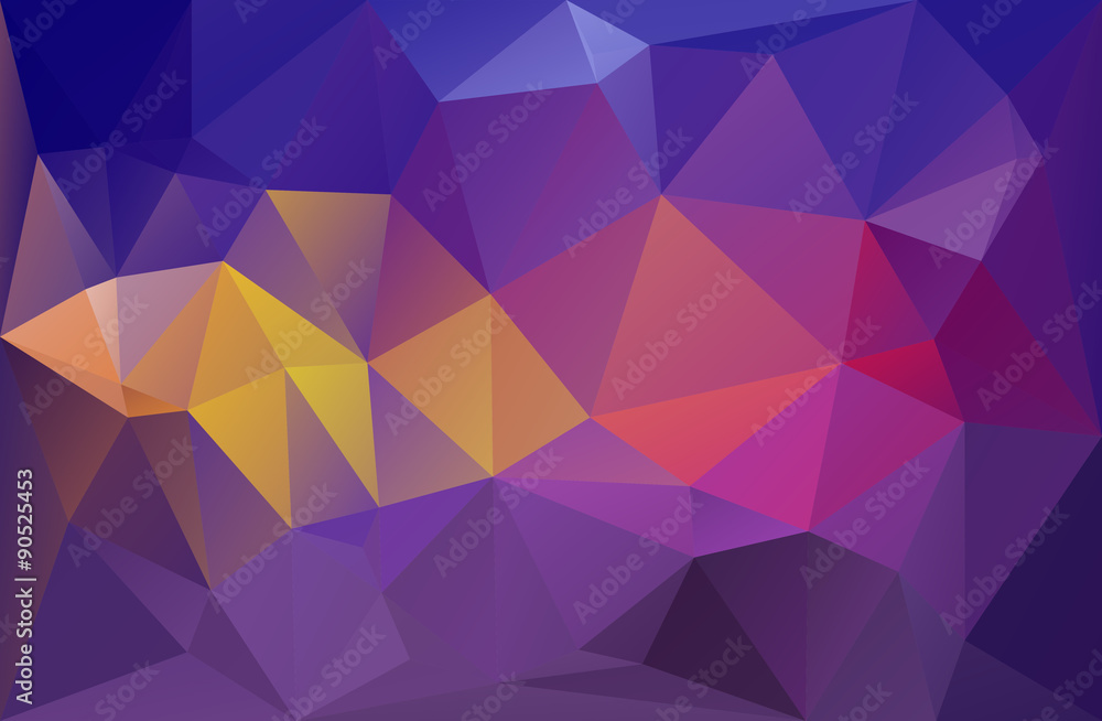 Obraz premium Violet polygonal background