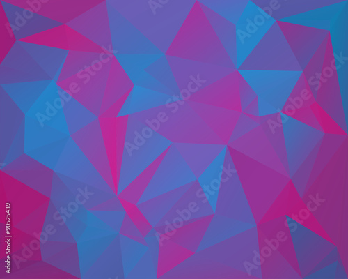 Violet polygonal background. Vector version