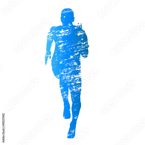 Abstract grongy vector runner