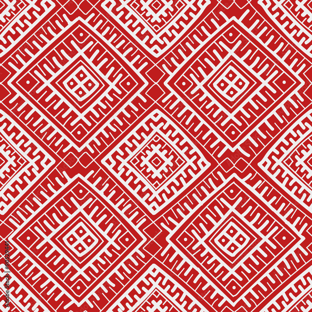 Red ethnic russian seamless pattern Red ethnic russian seamless pattern