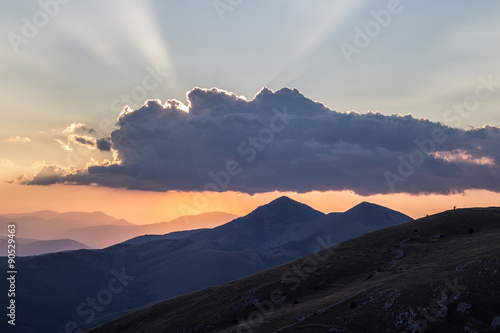 Montagne al tramonto