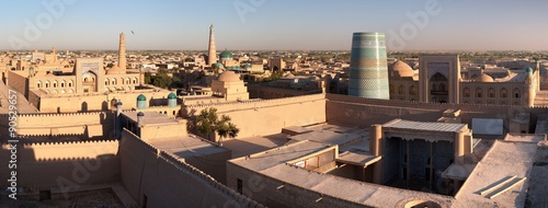 Evening view of Khiva - Uzbekistan photo