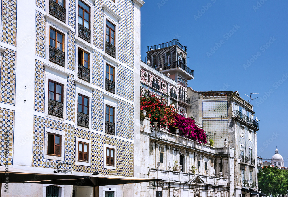 Historical house in Alfama, Lisbon, Portugal.