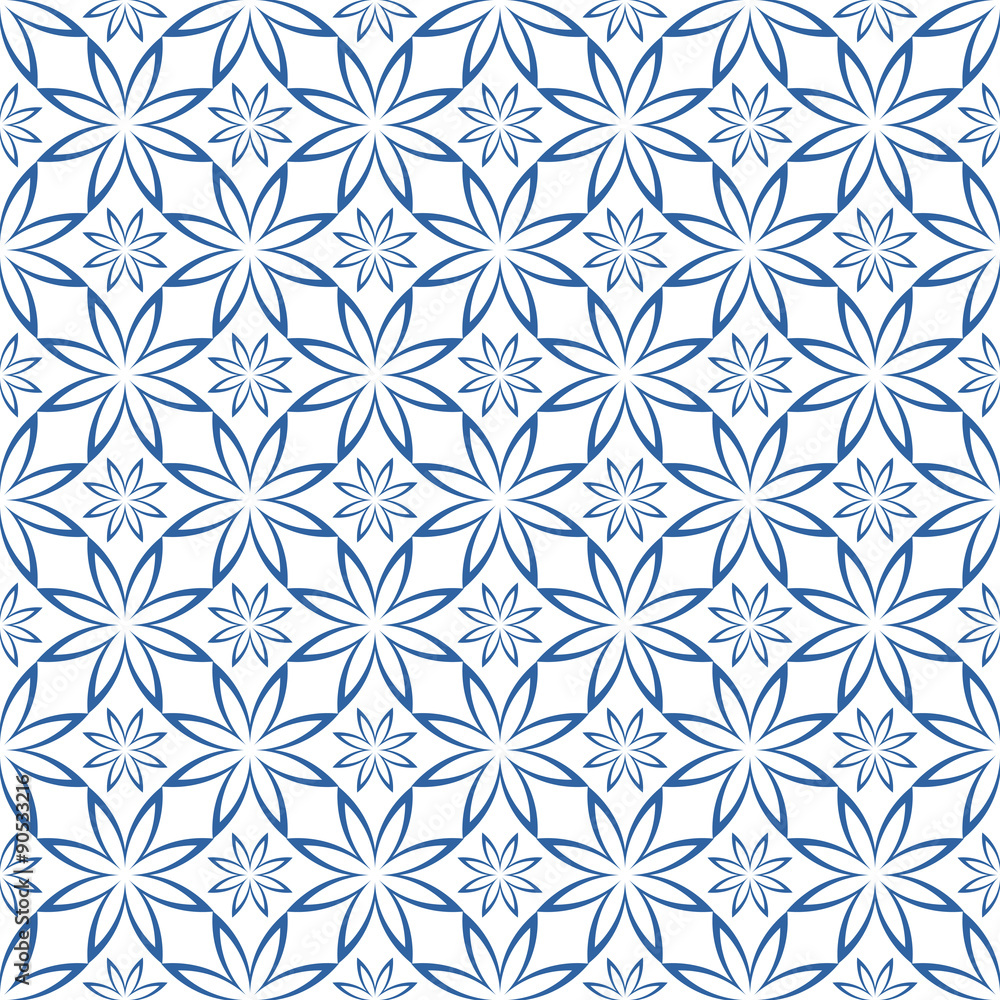 Abstract Seamless geometric floral pattern Abstract Seamless geometric floral pattern