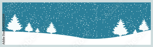 Christmas banner Winter